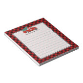Monogram  Rood Vrachtwagen en Boom Buffalo Spelen Notitieblok (Schuin)