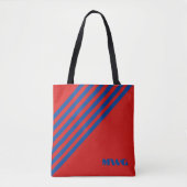 Monogram rood wit Tas (Voorkant)