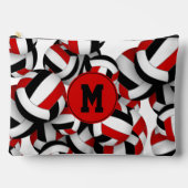 Monogram rood zwart volleyballen patroon etui (Voorkant)
