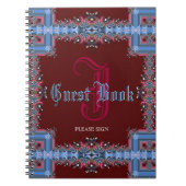  monogram roodblauw monogram roodblauw monogram notitieboek (Voorkant)