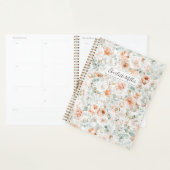 Monogram Roos Bloemen Eucalyptus Bladeren Bloemstu Planner (Display)