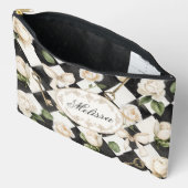 Monogram  Roos Bloemen Zwart Wit Diamant Etui (Open)