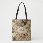  monogram Roos Floral Tote Bag (Voorkant)