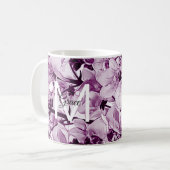 Monogram Roos Flower Coffee Mok (Voorkant links)