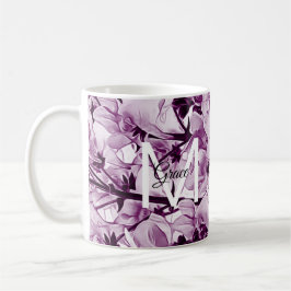 Monogram Roos Flower Coffee Mok