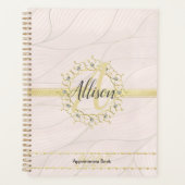 Monogram Roos Gold 2025 Afspraakboek Planner (Voorkant)