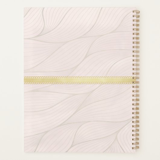 Monogram Roos Gold 2025 Afspraakboek Planner (Achterkant)