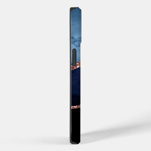 Monogram Roos Gold Agate Case-Mate iPhone Case (Achterkant / Rechts)