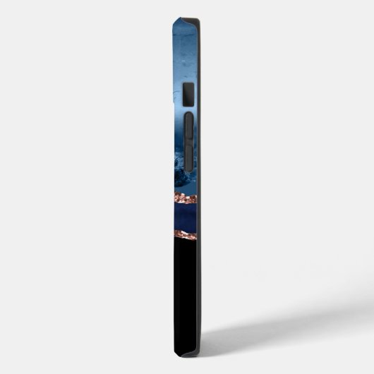 Monogram Roos Gold Agate Case-Mate iPhone Case (Achterkant / Links)