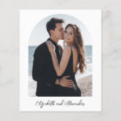 Monogram Roos Gold Foil Budget Weddenschap (Achterkant)