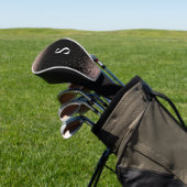 Monogram Roos Gold Golf Head Hoesje Golfheadcover (Insitu)