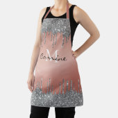 Monogram Roos Gold Metallic + Pewter Glitter Drive Schort (Insitu)