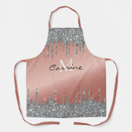 Monogram Roos Gold Metallic + Pewter Glitter Drive Schort