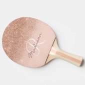 Monogram Roos Gold Ombre Tafeltennisbatje (Zijkant)