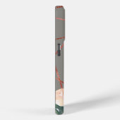 Monogram Roos Gold Waterverf Floral Warm Grey Case-Mate iPhone Case (Achterkant / Rechts)