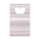 Monogram roos kwartsstrepen creditkaart flessenopener (Achterkant)