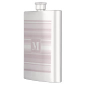 Monogram roos kwartsstrepen heupfles (Links)
