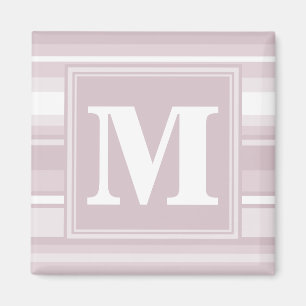 Monogram roos kwartsstrepen magneet