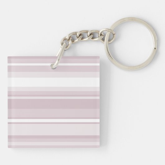 Monogram roos kwartsstrepen sleutelhanger (Achterkant)