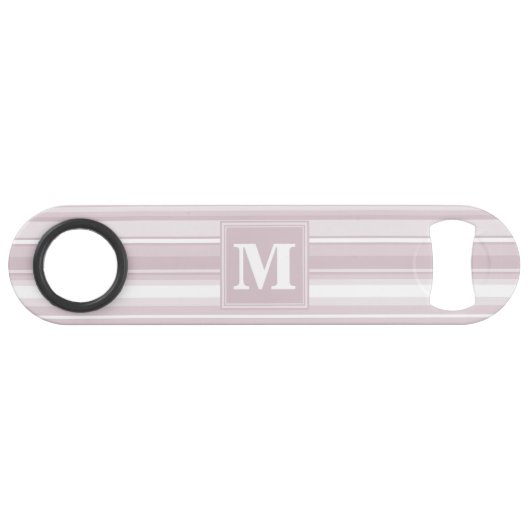 Monogram roos kwartsstrepen speed flessenopener (Voorkant (Horizontaal))