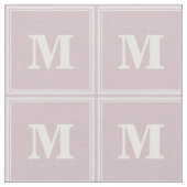 Monogram roos kwartsstrepen stof (Close Up)