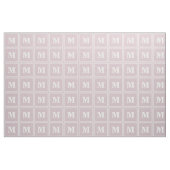 Monogram roos kwartsstrepen stof (Fat Quarter)