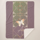 Monogram  Roos Sherpa Deken (Voorkant)