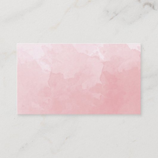 Monogram Roos Waterverf bruiloft Informatiekaartje (Achterkant)