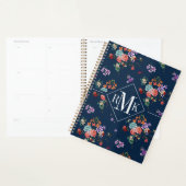 Monogram | Rose Bouquet Floral Pattern Planner (Display)