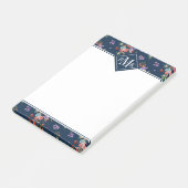 Monogram | Rose Bouquet Floral Pattern Post-it® Notes (Schuin)