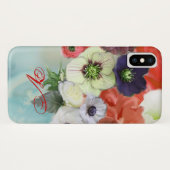 MONOGRAM ROSTERS VAN ROSTERS VAN ROOD EN ANEMONSEN Case-Mate iPhone CASE (Achterkant (horizontaal))