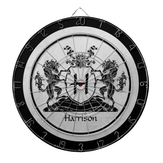 Monogram Royal Horse Crest Dartbord (Voorkant)