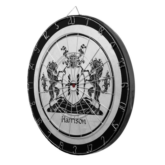 Monogram Royal Horse Crest Dartbord (Voorkant Rechts)