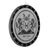 Monogram Royal Horse Crest Dartbord (Voorkant Links)