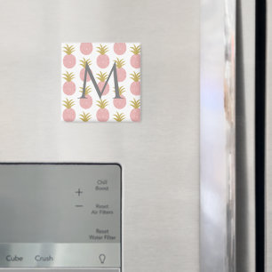 Monogram Roze anananas Magneet
