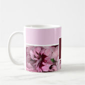 Monogram Roze Anjer Januari Geboorte Maand Koffiemok (Links)