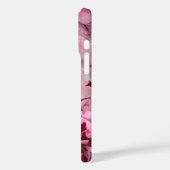 Monogram Roze Anjer Januari Verjaardag Bloem Case-Mate iPhone Case (Achterkant / Links)