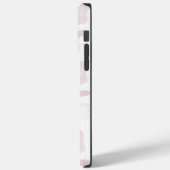 Monogram Roze Aquarel Spat Hintergrund Case-Mate iPhone Case (Achterkant / Links)