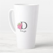 Monogram roze azalea latte Mok (Linkerhoek)