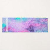 Monogram  Roze Blauwe Paarse Salty Waterverf Yogamat (Voorkant (horizontaal))