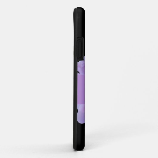 Monogram Roze Bloem Klassiek Zwart Case-Mate iPhone Case (Achterkant/rechts)