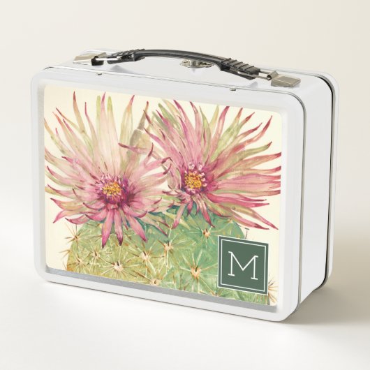 Monogram | Roze bloesems voor Cactus (Achterkant)