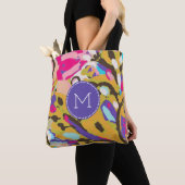 Monogram | Roze Boho Floral I Tote Bag (Dichtbij)