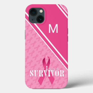 Monogram roze Borstkanker Overleving Case-Mate iPhone Case
