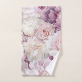 Monogram  Roze Botanische Tuin Schilderen Bad Handdoek (Handdoek)