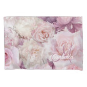 Monogram  Roze Botanische Tuin Schilderen Kussensloop (Voorkant)