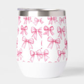 Monogram Roze Bow Coquette Esthetische Preppy Tren (Rechts)