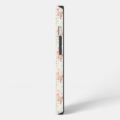 Monogram Roze Bow Coquette iPhone Hoesje (Linkerkant)