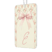 Monogram Roze Bow Coquette Luchtverfrisser (Links)