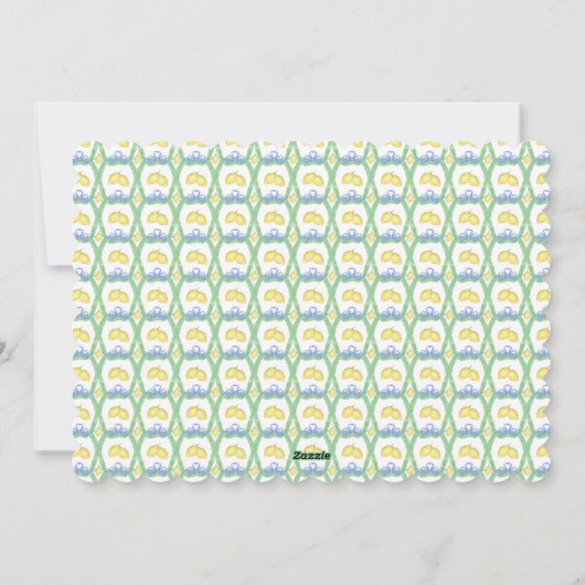 Monogram Roze Bow Greenery kerstfoto Feestdagenkaart (Achterkant)